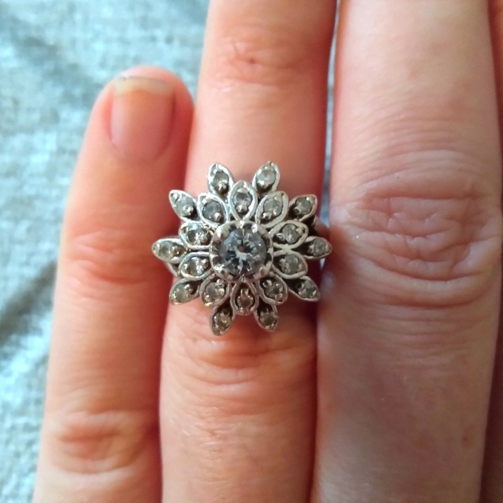 Vintage 0.5 Carat Diamond and 14K White Gold Ring